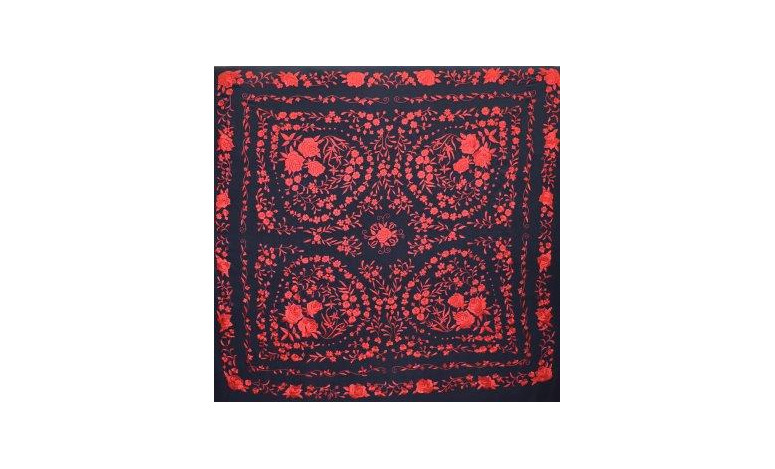 Mantón mano seda 140cm
