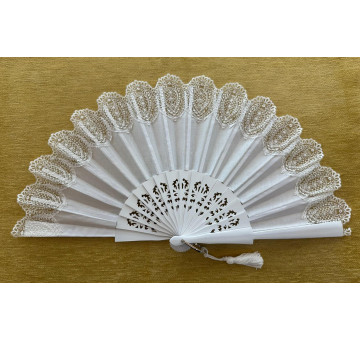 Abanico puntilla novia 2