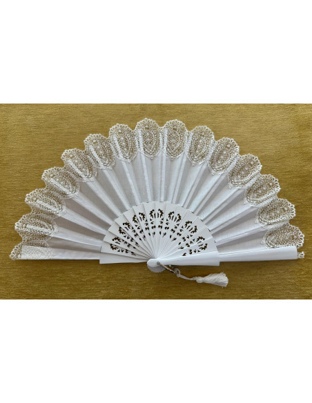 Abanico puntilla novia
