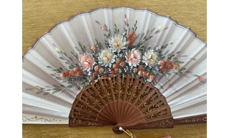 Abanico palosanto flores