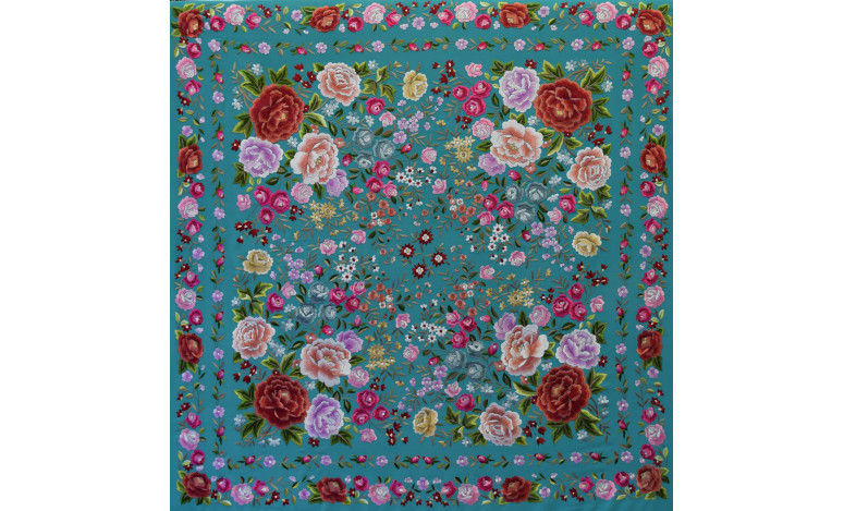 Mantón mano seda 140cm