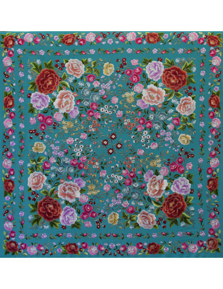 Mantón mano seda 140cm