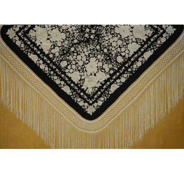 Mantón mano seda 140cm