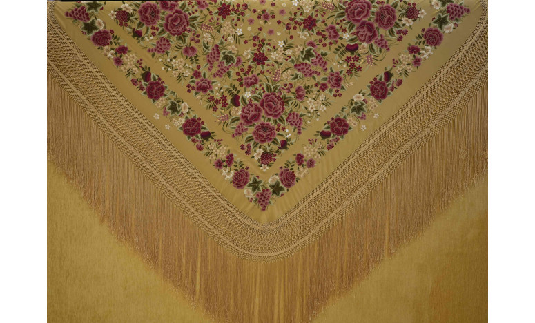 Mantón mano seda 140cm