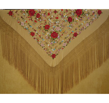Mantón mano seda 140cm
