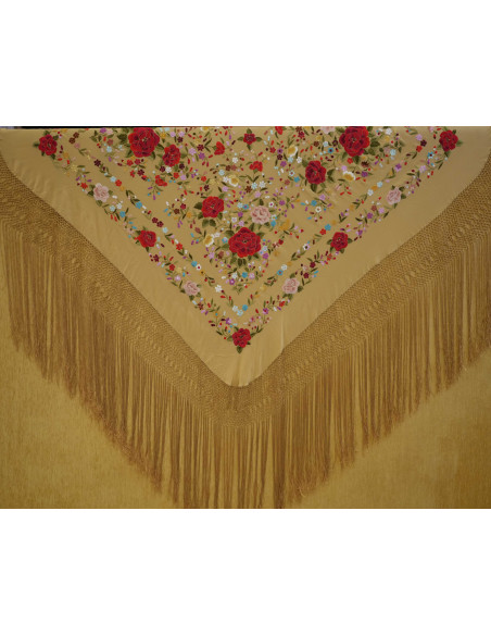 Mantón mano seda 140cm