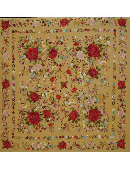 Mantón mano seda 140cm