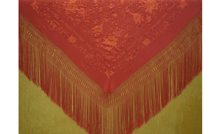 Mantón mano seda 140cm