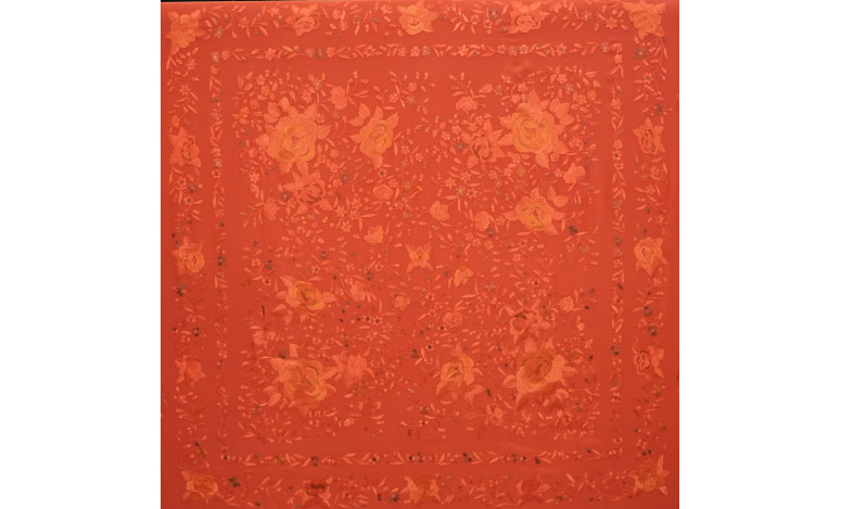 Mantón mano seda 140cm