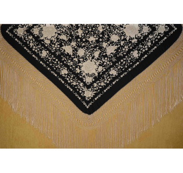 Mantón mano seda 140cm