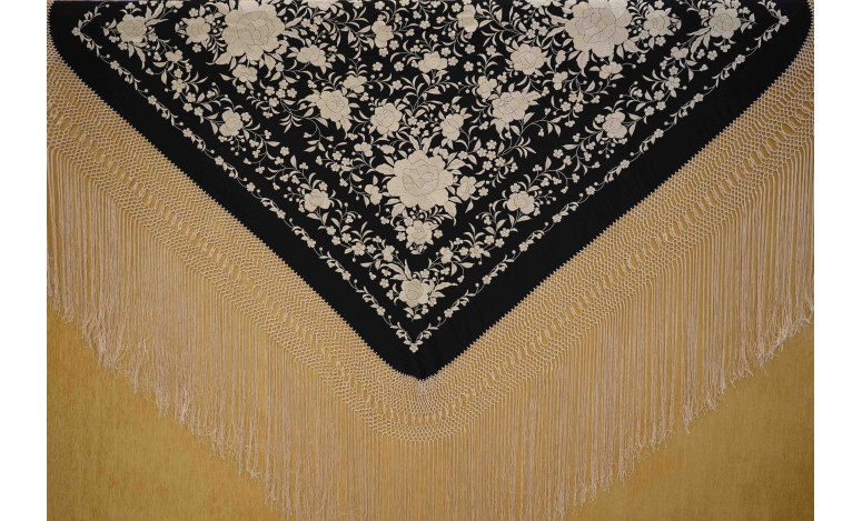 Mantón mano seda 140cm