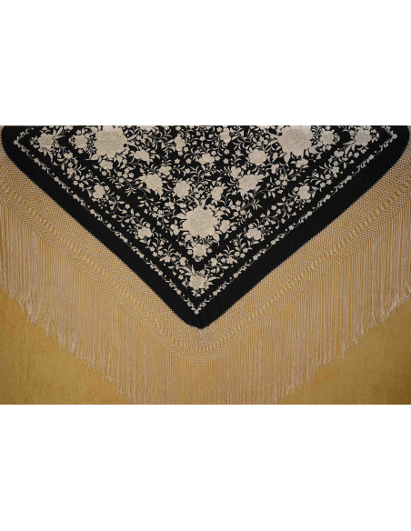 Mantón mano seda 140cm
