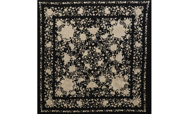 Mantón mano seda 140cm