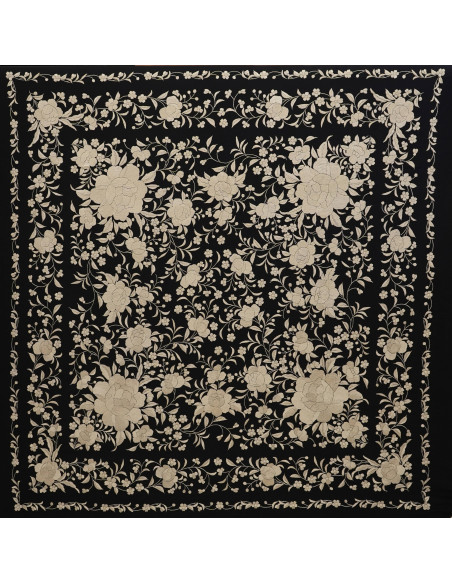 Mantón mano seda 140cm