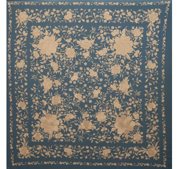 Mantón mano seda 140cm 2