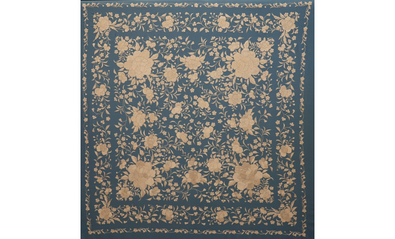 Mantón mano seda 140cm