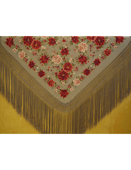 Mantón mano seda 140cm