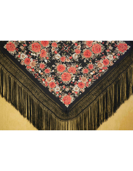 Mantón mano seda 140cm