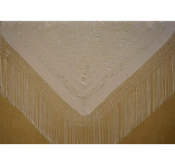 Mantón mano seda 140cm 2