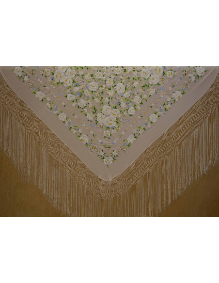 Mantón mano seda 140cm