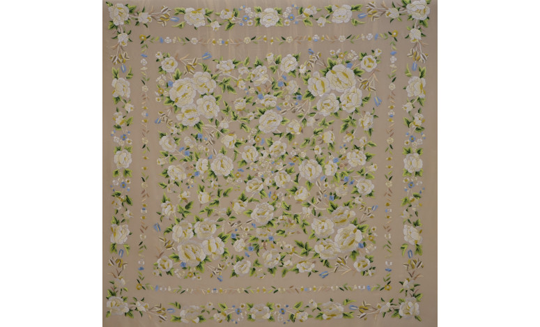 Mantón mano seda 140cm