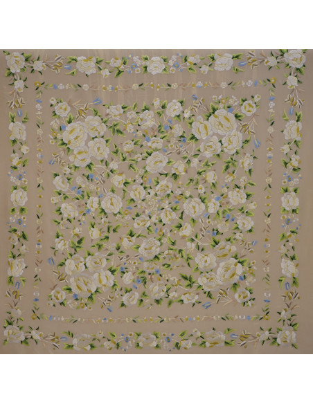 Mantón mano seda 140cm