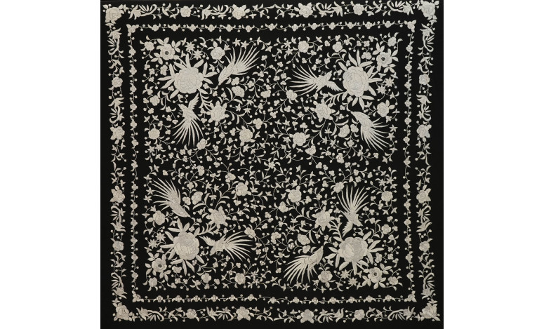 Mantón mano seda 140cm