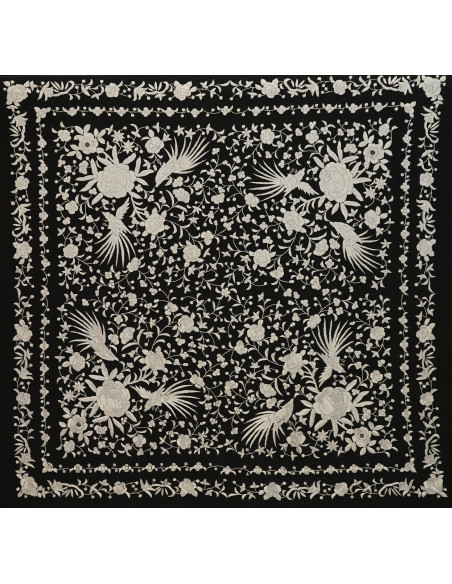 Mantón mano seda 140cm