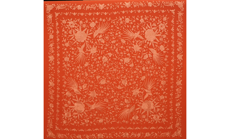 Mantón mano seda 140cm