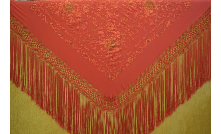 Mantón mano seda 140cm