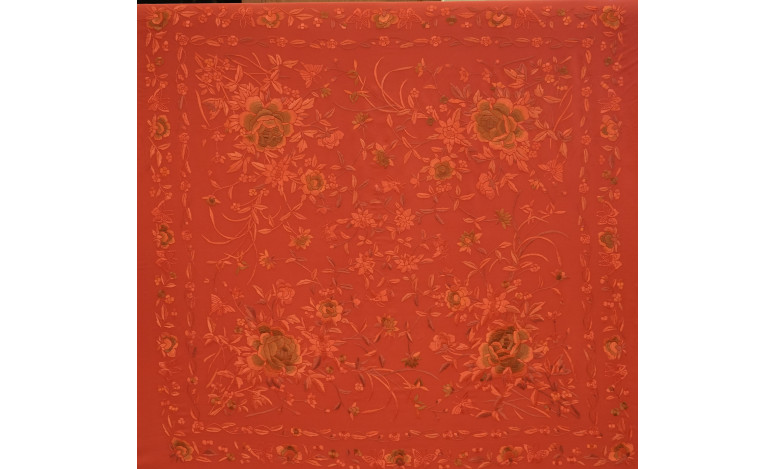 Mantón mano seda 140cm