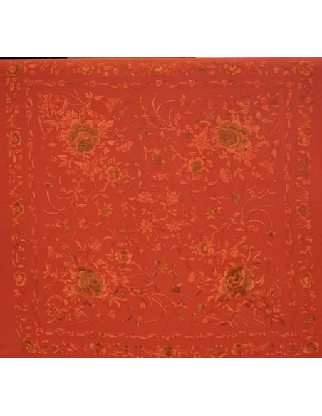 Mantón mano seda 140cm