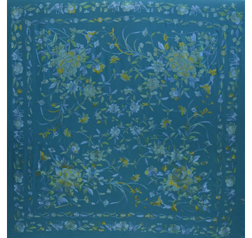 Mantón mano seda 140cm 2