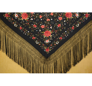 Mantón mano seda 140cm