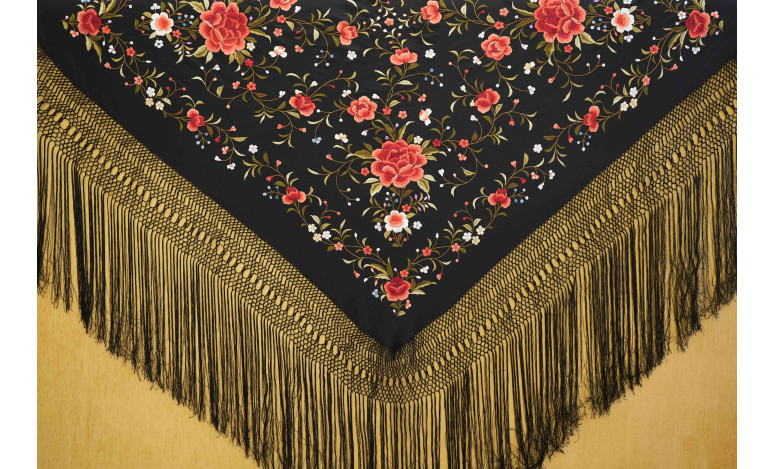 Mantón mano seda 140cm