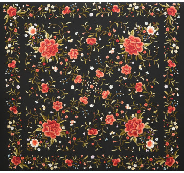 Mantón mano seda 140cm 2