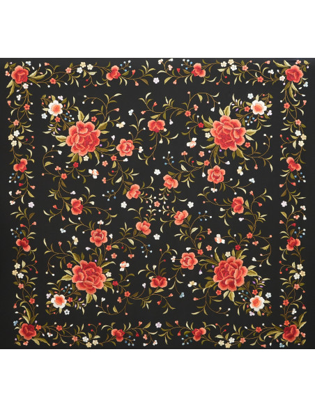 Mantón mano seda 140cm