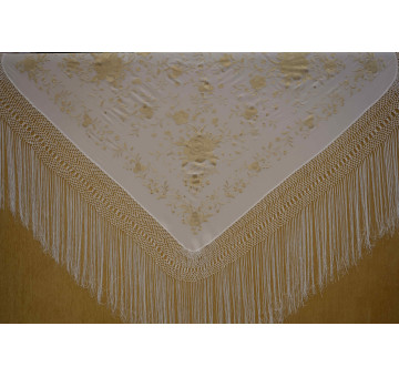 Mantón mano seda 140cm 2