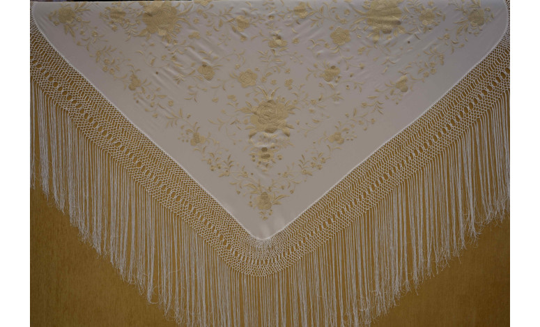 Mantón mano seda 140cm