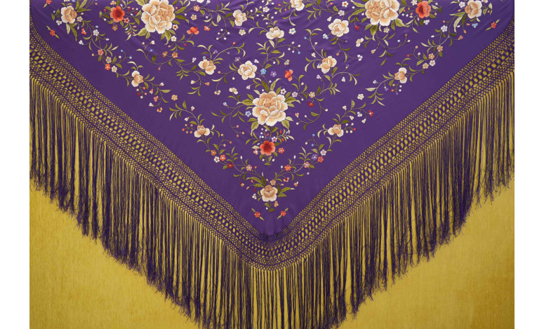 Mantón mano seda 140cm