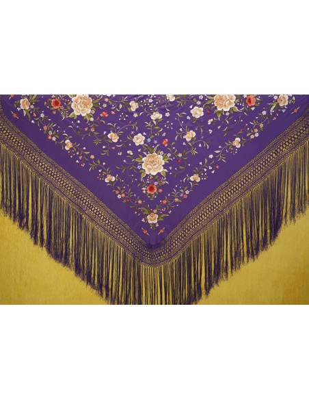 Mantón mano seda 140cm