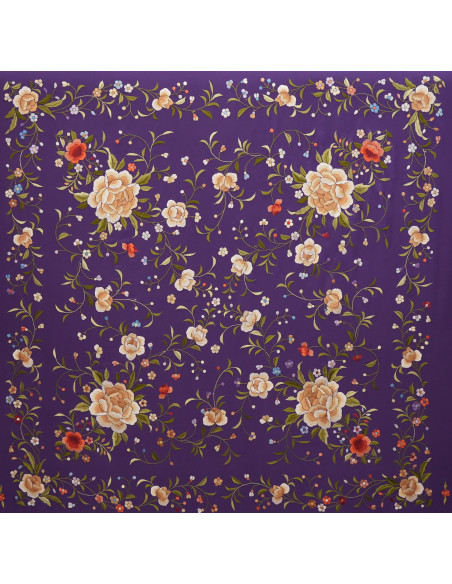Mantón mano seda 140cm