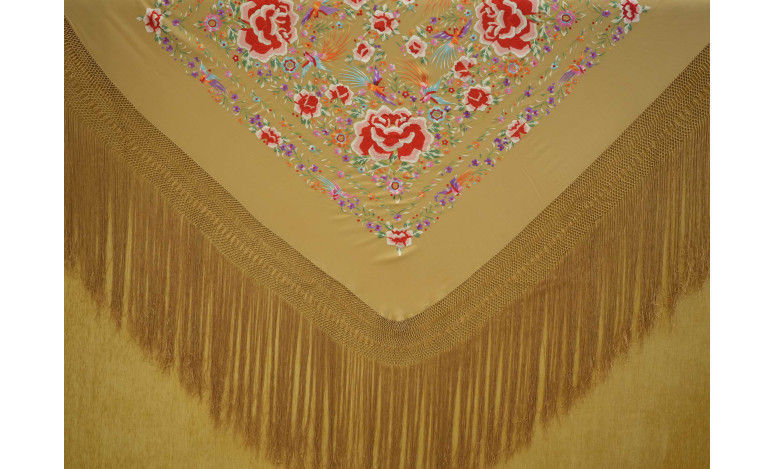 Mantón mano seda 140cm