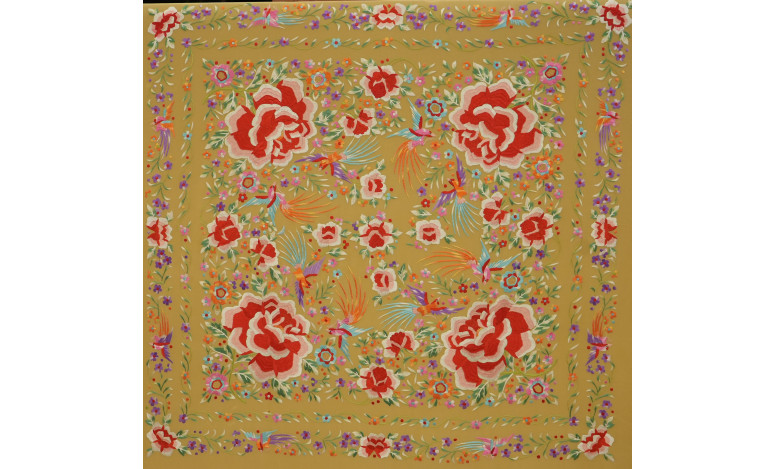 Mantón mano seda 140cm