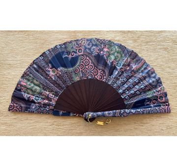 Abanico batik flores 2