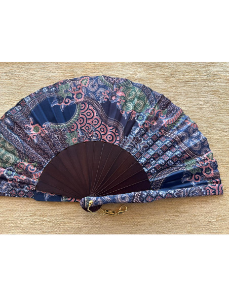 Abanico batik flores