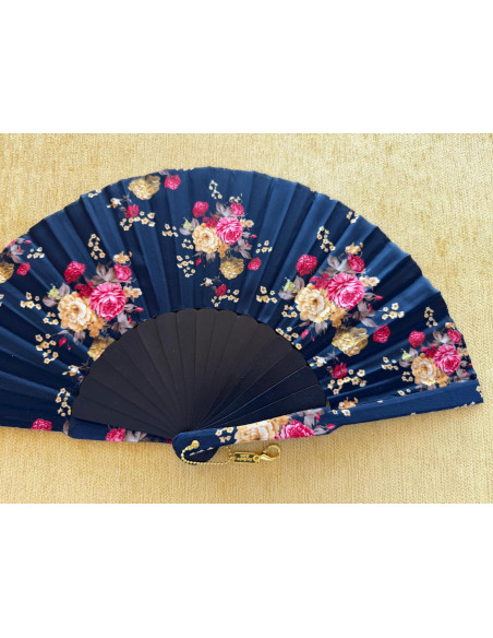 Abanico batik flores
