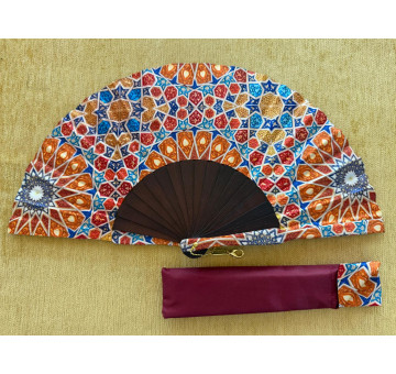 Abanico batik arabesco