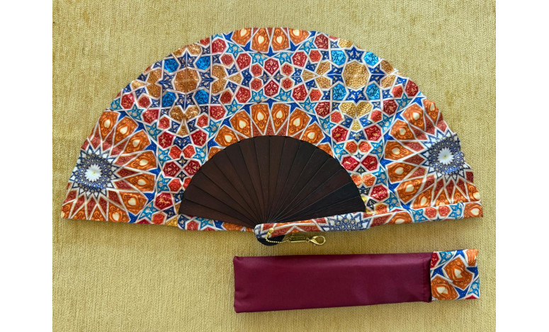 Abanico batik arabesco
