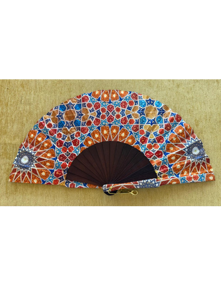Abanico batik arabesco